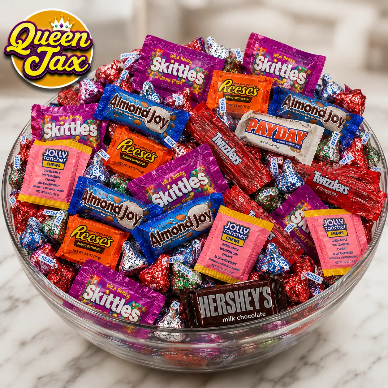 QUEEN JAX Chocolate and Candy Variety Pack 2 LB Assorted Bulk