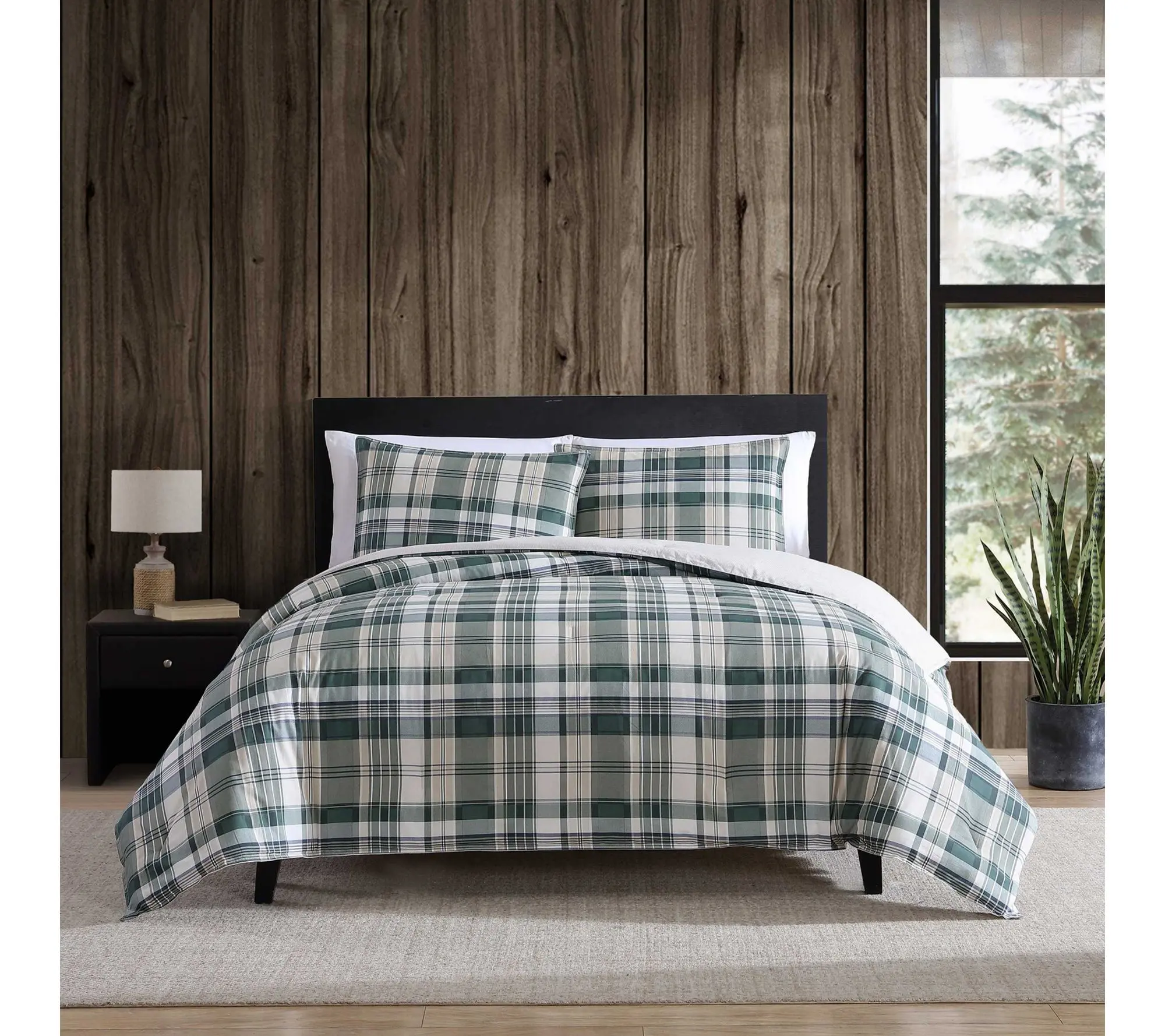 Eddie Bauer Timbers Plaid Green Twin Duvet Cover Set Eddie Bauer Timbers Plaid Green Twin Duvet Cover Set
