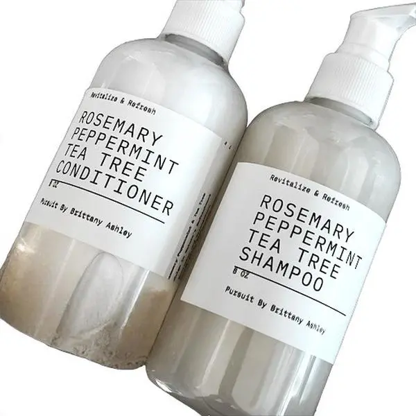 Pursuit By Brittany Ashley Stimulate Me Shampoo and Conditioner Bundle-Rosemary , peppermint & Tea Tree shampoo & Conditioner. Oil Silky Smooth Cleanser Haircare Nourishing Cleansing