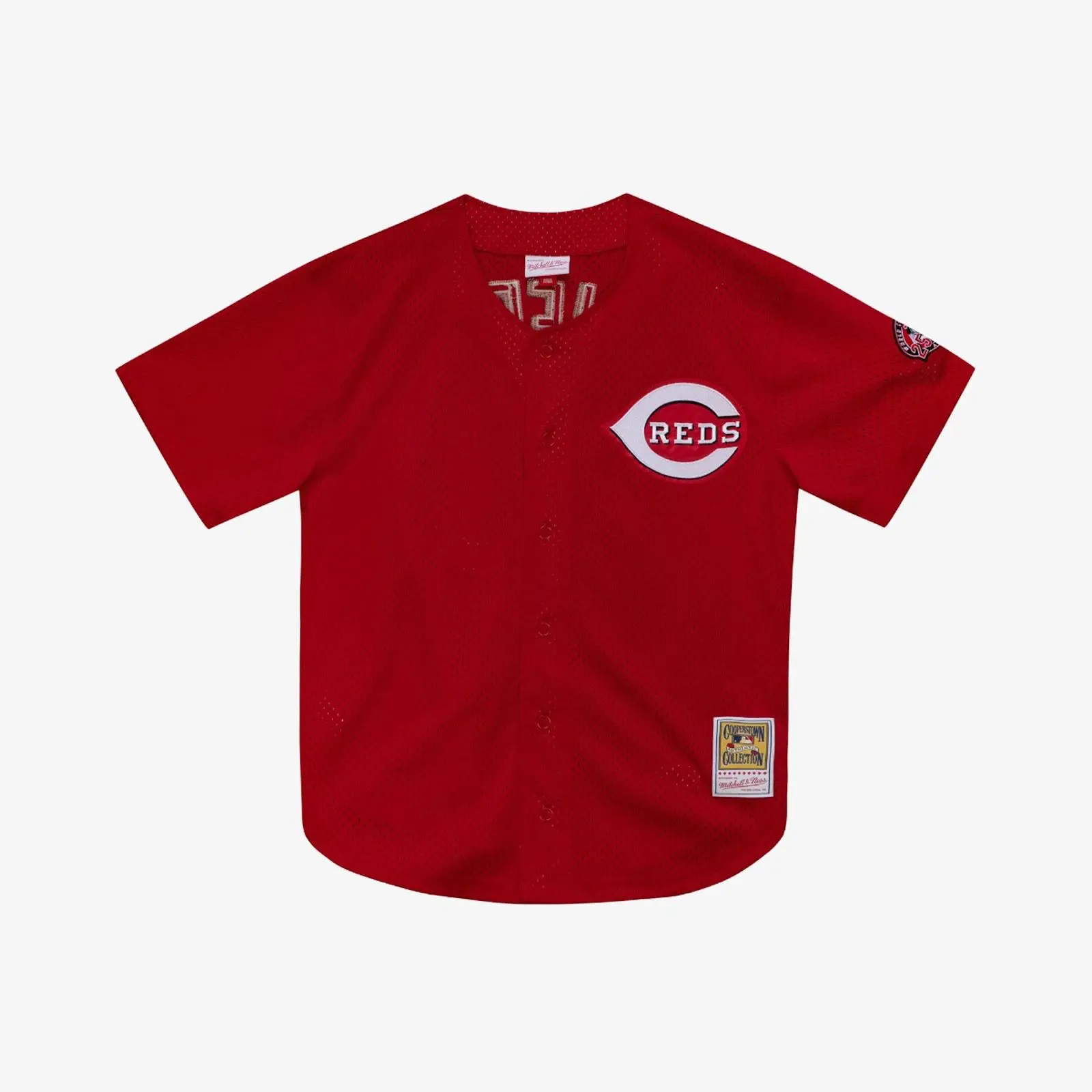 Ken Griffey Jr. Cincinnati Reds Red 2000 Authentic Player Batting Practice Jersey MLB Throwback Baseball Cooperstown Fan Gear Mitchell & Ness