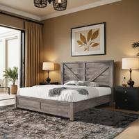 Grey-with Retro Brown Rug(9'x12'FT)