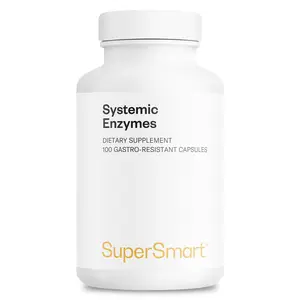 Supersmart - Systemic Enzymes (High Potency) - with Bromelain, Protease, Lipase, Trypsin, Chymotrypsin, Peptidase, Pancreatin - Proteolytic Enzymes Complex | Non-GMO & Gluten Free - 100 DR Capsules