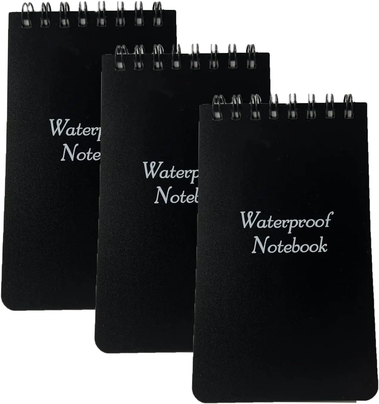 3Pcs Waterproof Notebook, 3 X 5" Police Notepad, Write in the Rain Pocket Notebook, All-Weather Memo Paper Notepad with Cover. LiPang