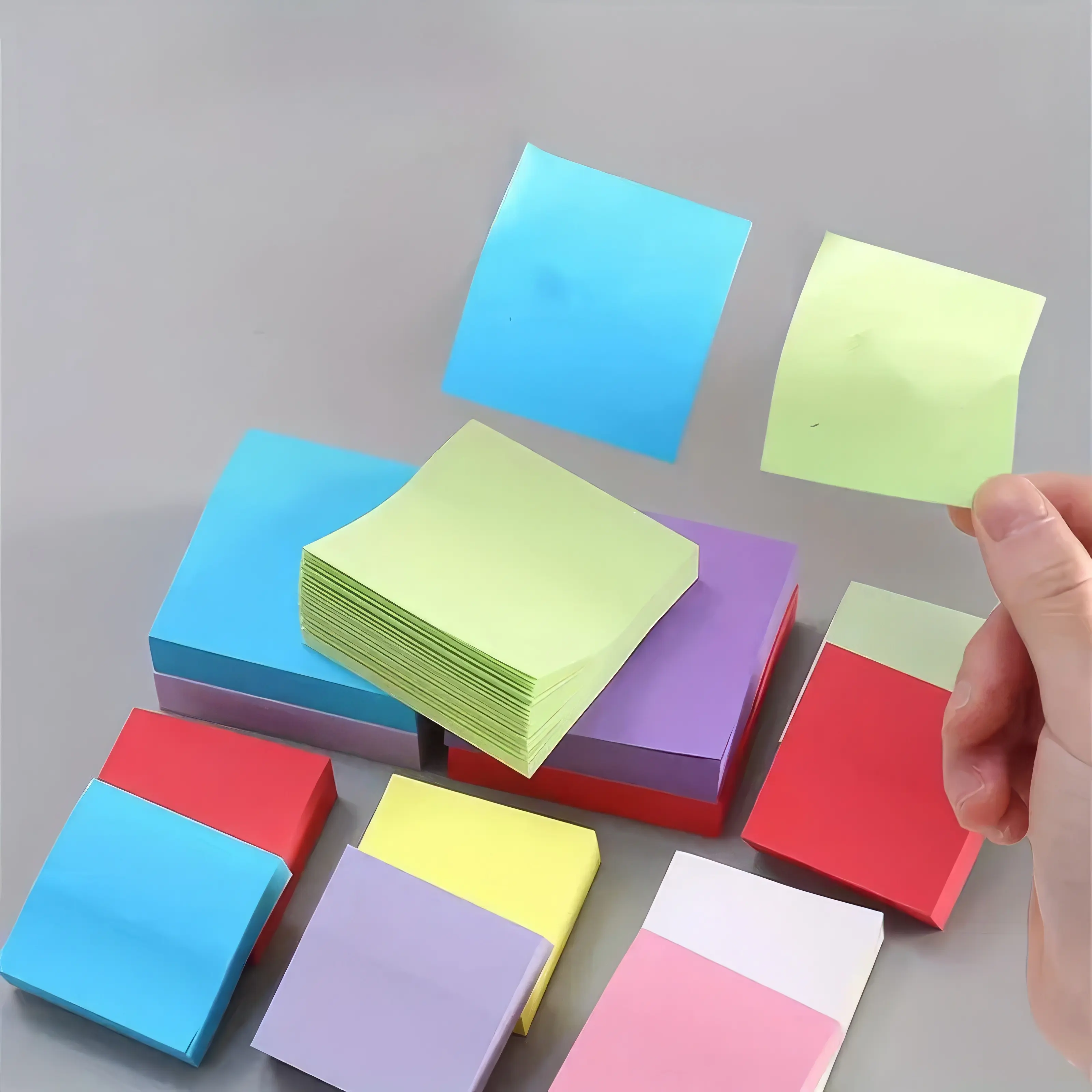 11 Pack Sticky Notes Box Set, Self-Adhesive Removable Memo Pads, Thick Smooth Paper for Office School Home, Message Reminder Note Taking
