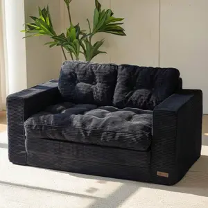 Convertible  Bed,Pull-Out Double  Bed,2-In-1 Folding  Bed Filled  High-Density Sponge,Folding Floor   Pillows,Suitable For Living Room,Bedroom,Study sofa with Freestanding Infrared Sauna console table dresser tv stand coffee shelves plastic sand