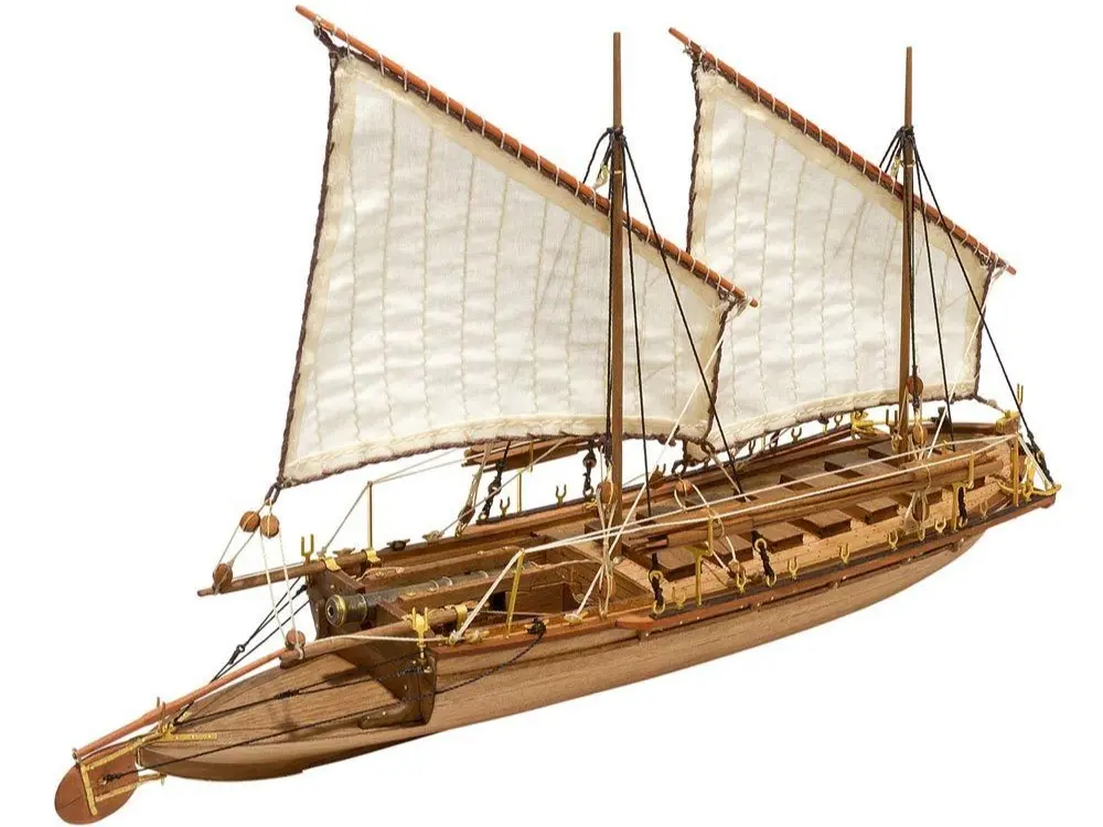DIY Cannon Jolle 1801 Wooden Kit ship Scale 1:72