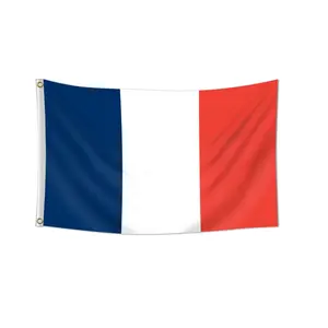 1pc, France National Flag, 2*3ft(60*90cm) /3x5ft (90*150cm), 2 Grommets, Single-sided Printing, for Party, Activities, Business, Bar, School, Office, Sports Events, Festival, Patriotism, Decoration, Decorative Banner