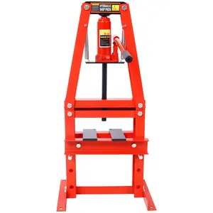 Hdmw Hydraulic Power Units, 6-Ton Benchtop Hydraulic A-Frame Shop Press with Press Plates, Hydraulic 6 Ton Garage Floor Adjustable Shop Press with Plates, Hydraulic Press, Hydraulic Shop Press,Red, Hydraulic Pump, Steel