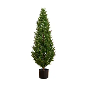 Nearly Natural 4' UV Resistant  Rosemary  Topiary