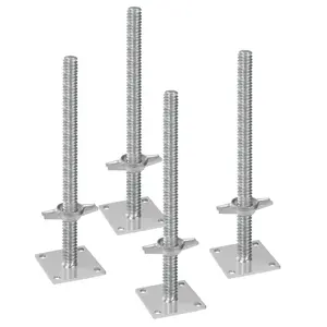 VEVOR 4-Pack Adjustable Leveling Jacks Solid Screw for Baker-Style Scaffolding