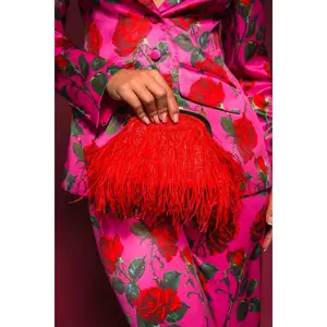 PARTY STARTER FEATHER PURSE