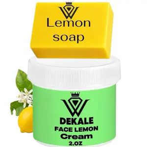DEKALE LEMON  MINI SET FACE CREAM for Brightening & Hydration I Dark Spot Care