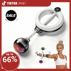 360° Rotating Wrist & Forearm Trainer, Hand-Crank Grip Strength Ball for Men and Women, Upper Body Strength Tool for Arms, Shoulders & Chest, Portable Home Gym Fitness Equipment