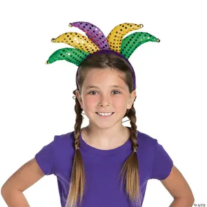 Festival Mardi Gras Jester Headbands Party Makeup For Adults Kids
