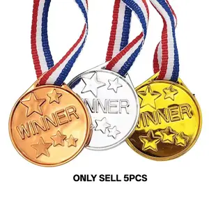 Gold/silver/copper Color Plastic Award Medals, Gymnastics Sports Awards, Suitable for Sports, Competitions, Talent Shows, Birthday Gifts