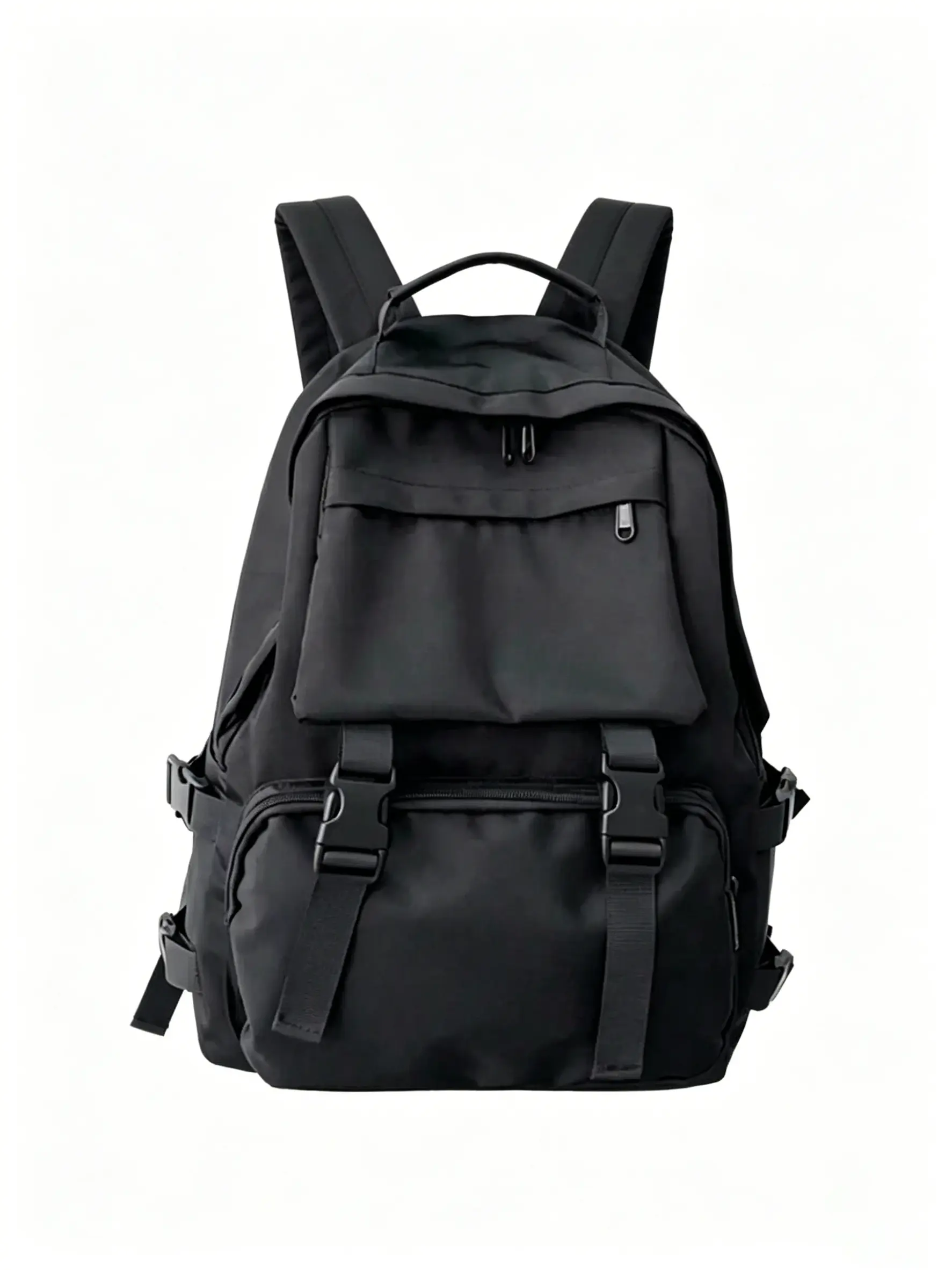 Classic Casual Minimalist Style Backpack, Solid Color Design, Fashion Versatile, Large Capacity Multi-Pocket, Adjustable Shoulder Strap, Suitable For Outdoor Sports, Travel, Commuting, Student, Shopping And Other Occasions, An Ideal Schoolbag.