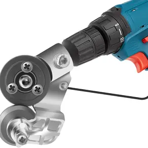 Metal Cutting Drill Bit Attachment Kit, Lithium Battery Powered, for Iron Steel Copper Aluminum Whiteboard, DIY Home Garage Use