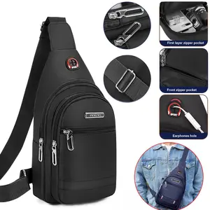 Men's Crossbody Sling Bag,Sling Shoulder Backpack,Travel Hiking  Lightweight Chest Bag, Best gift