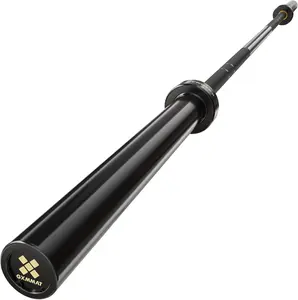 GXMMAT 7ft Olympic Barbell 45LB, 1500LB Capacity Weight Bar, Weightlifting Bar for Bench Press, Deadlift, Squat, Home Gym Strength Training, 2" Sleeves with Ceramic Coating