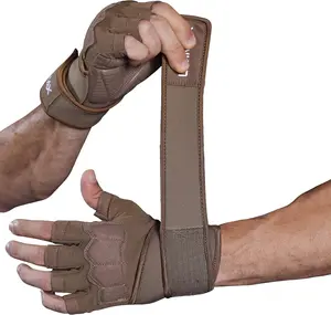 Workout Gloves for Men and Women Gym Weight Lifting Padded Gloves with Wrist Wrap Support, Full Palm Protection &  Grip, Cross , Fitness, Pull-up