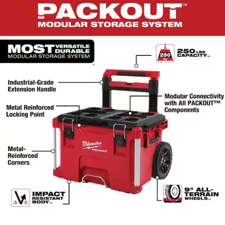 Milwaukee PACKOUT 22 in. Rolling Tool Box and 22 in. Large Tool Box