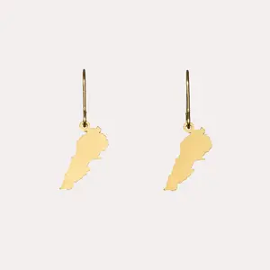 Lebanon Map Earrings