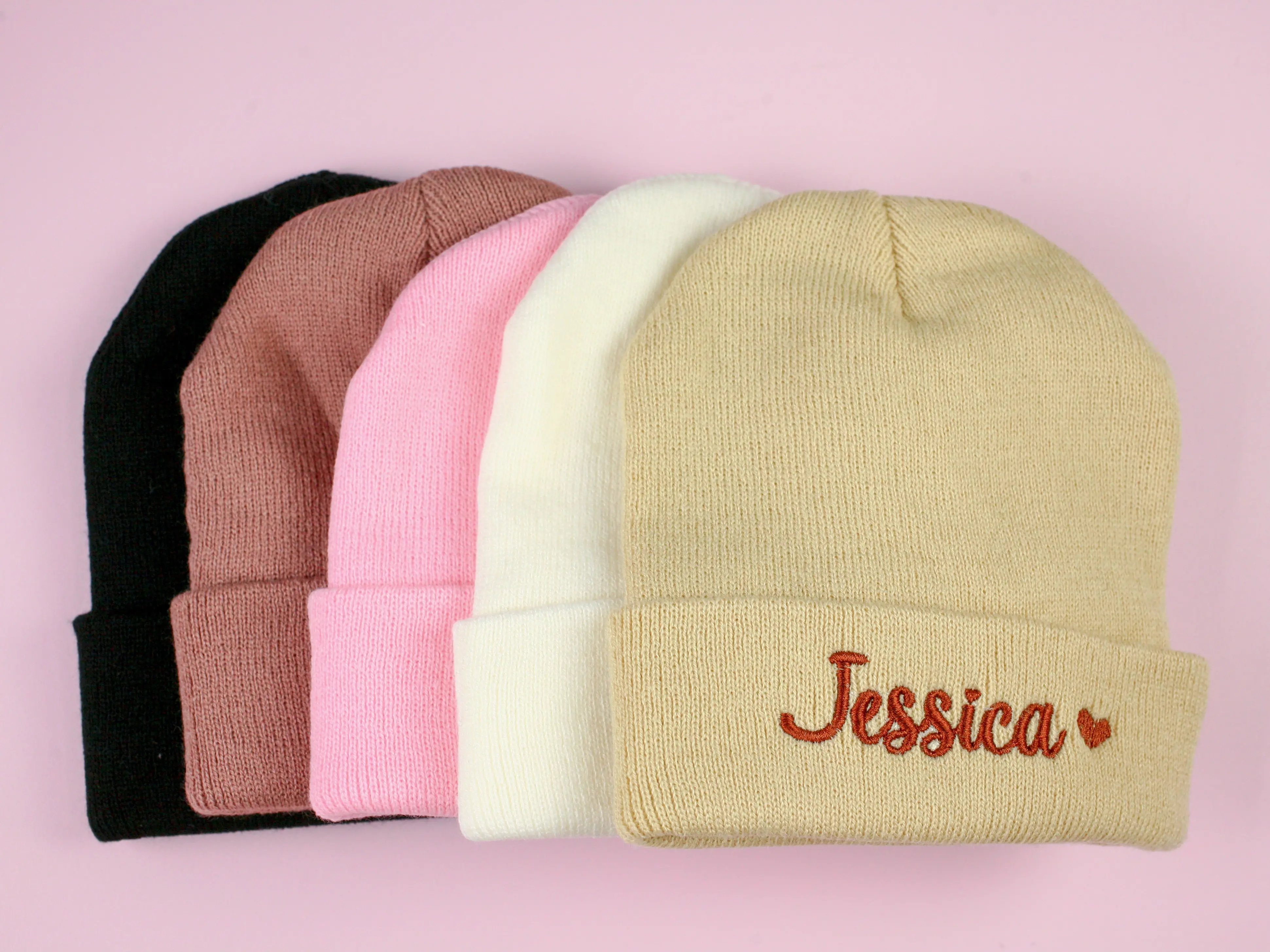 Personalized Baby Winter Hat, Custom Toddler Baby Beanies, Boys Girls Knit Warm Beanies, Personalized Embroidered Beanies Infants Toddlers
