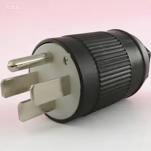 14-50P Assembly Plug Black Heavy Duty 30 Amp 125/250 Volt NEMA Receptacle Replacement Electrical Connector No Glue Needed Reusable