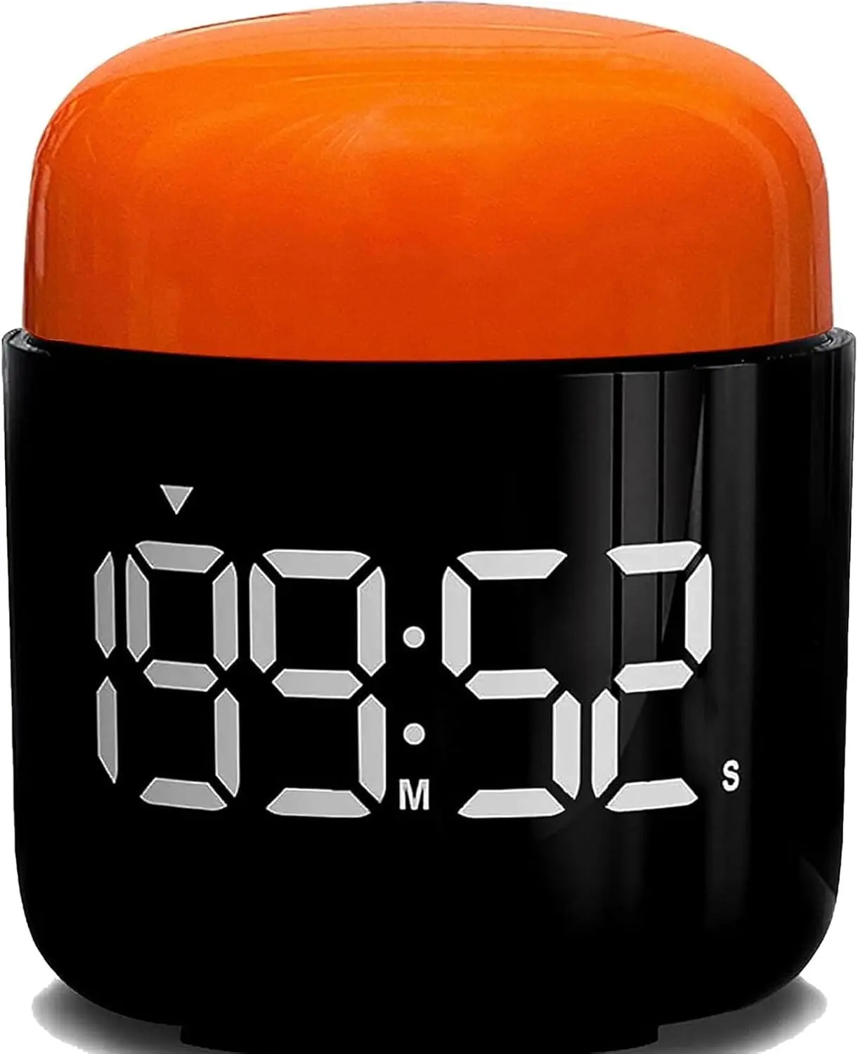 Table Twist Timer, Large LED Display Stopwatch, Silent & Loud Alarm, 199 Minute Countdown & Up, Vintage Night Light, for Kitchen Cooking Meeting Teacher Classroom Office Yoga Fitness Games (Orange)