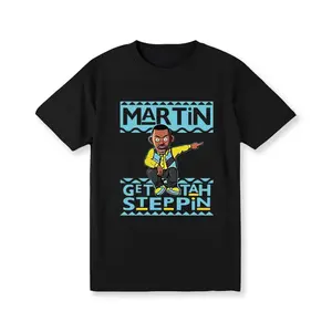 Classic Comic Style Cartoon Print Men'S Cotton Short-Sleeved T-Shirt 180Gsm T-Shirt For Men And Women