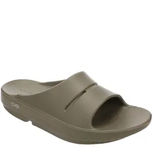 OOFOS OOahh Unisex Recovery Sandals - Foliage, Cushioned Slide with Arch Support, Comfortable Post Workout Casual Summer Footwear