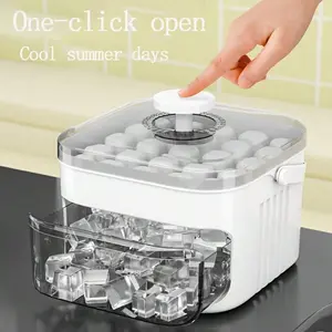 Household Multi-functional and Convenient Press-type Ice Grid Ice Cube Mold Ice Box, Suitable for Beer and Beverage Ice Plate Ice Pliers, Ice Cubes Maker