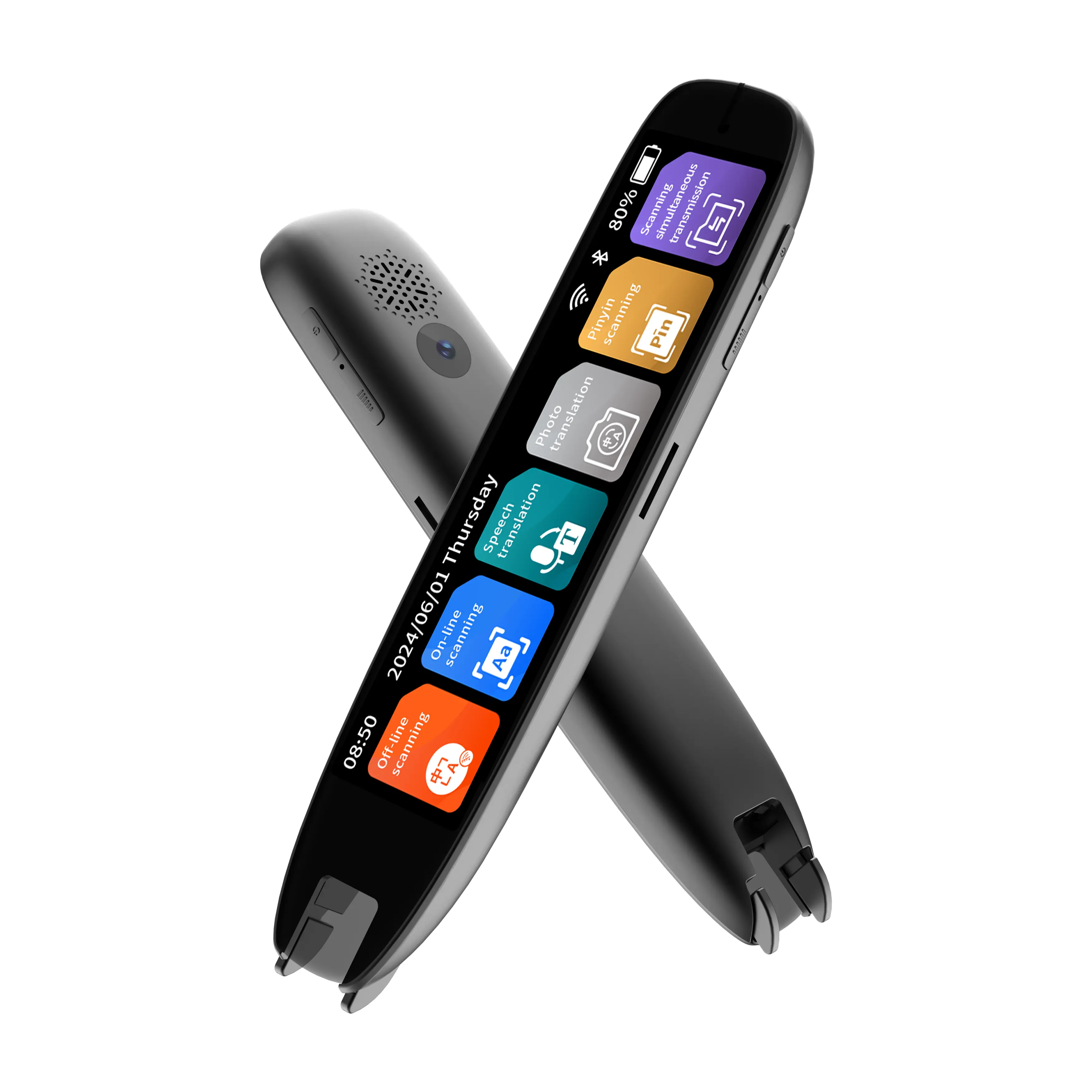 Smart Translation Pen - Portable Translator for Dyslexia, 142-Language Offline Translator, Text-to-Speech, Photo & Voice Translation, Scanner Reading Pen, Christmas Gift Digital Electronic Education Device