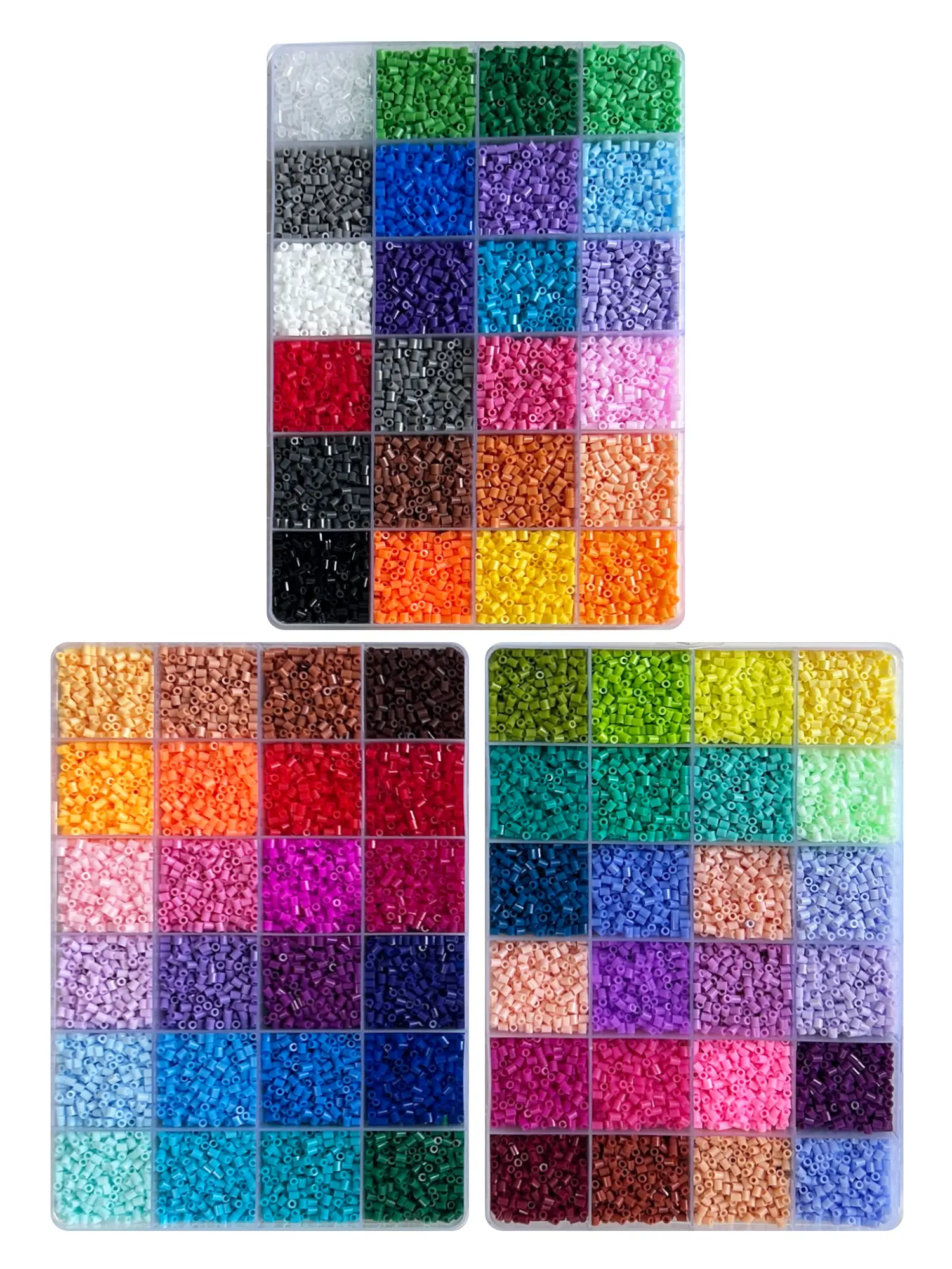 2.6mm Fuse Beads Kit - 72 Colors, 35000+ Pcs, Safe & Easy Fusing, DIY Arts & Crafts for Kids 5-12, Birthday Gift