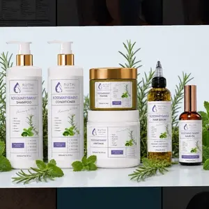 Ruthi Hair Growth Complete Set . Ruthi Hair Growth Complete Set | Rosemary & Mint Shampoo, Conditioner, Hair Mask, Hair Serum, Growth Oil & Pomade