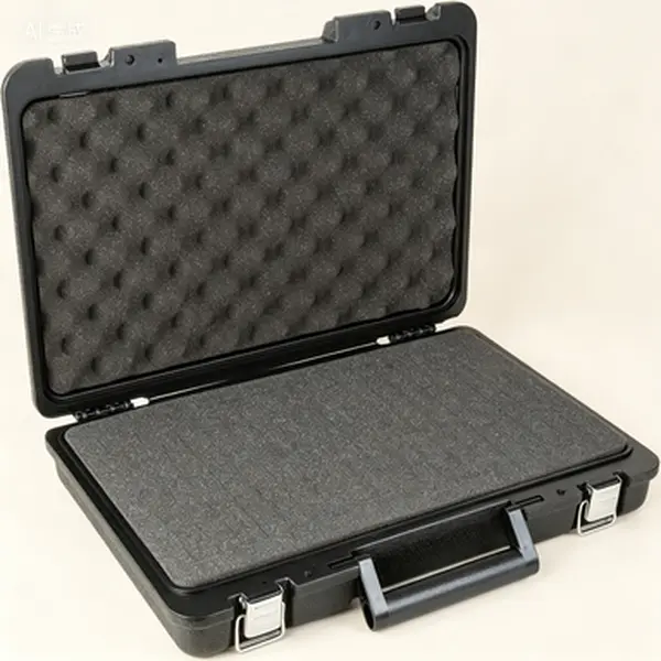 Durable Hard-Shell Universal Protective Tool Case with Plastic-Steel Build, Protection Cover, Handle, Premium Pick-and-Pluck Customizable Reusable Foam Insert, 17x12x3 Inches for Cameras, Testing Gear