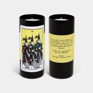 54Celsius Tarot Candle - The Fool | Wild Mint, Citrus & Basil | Unique Tarot Reading | New Beginnings & Adventure | 60hr Burn