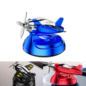 Solar-Powered Aroma Diffuser Decoration, Car Interior Fragrance Dispenser, Light-Activated Rotation, Adhesive Backing, Cute Fresh Gift