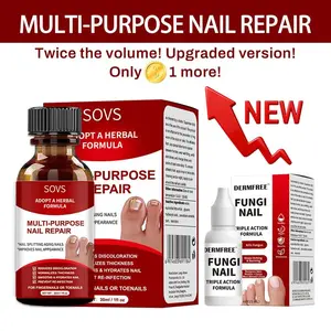 SOVS Toenail Fungus Treatment Extra Strength ,Antifungal Solution ,Triple Action Formula for Damaged Nails, Multi-Purpose Nail Repair,1 Fl Oz Manicure Therapy