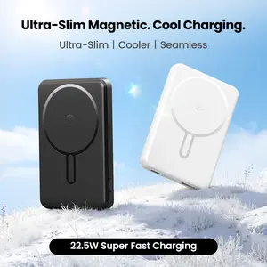 CrazyWhale Power Bank Ultra Slim 12000mAh Mini Pocket-Sized MagSafe Portable Charger 3-in-1 Magnetic Battery Pack PD 22.5W Card-Size Magnetic Battery Pack For iphone 17 Pro Max /17 Air/16/15/14/13/12 ipad Samsung & Android gadgets