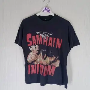 Vintage 90s Samhain Initium Band T-shirt - Horror Punk Misfits - Size S Trendding , Tshirt  ,Unisex Classic Tee , Retro Tee , Gift for her