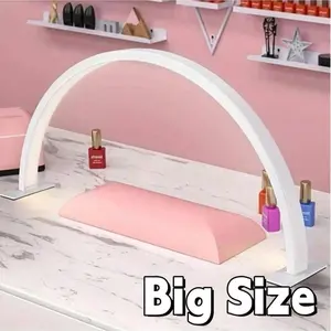 Large Crescent Nail Lamp Adjustable Brightness & Color Temperature, Suitable for Manicure Eyelash Extension Skincare, Modern Desktop Lighting, Decorative Atmosphere Lamp