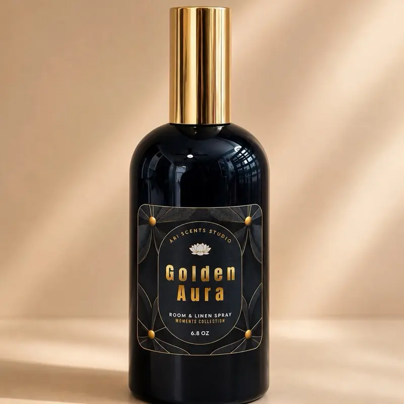 Golden Aura | Room & Linen Spray | Home Fragrance | 6.8 fl Oz