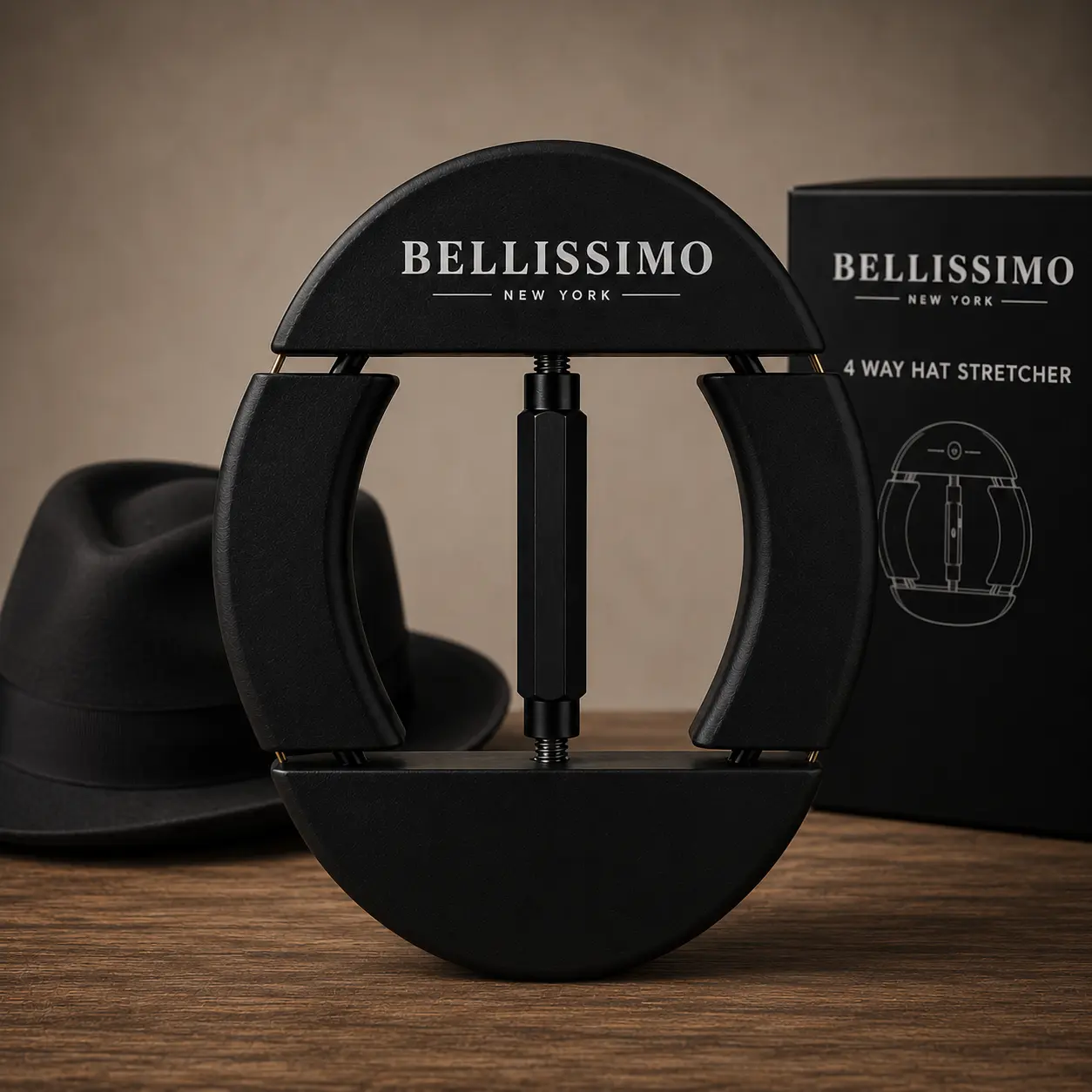 NEW! Bellissimo 4-Way Wooden Hat Stretcher