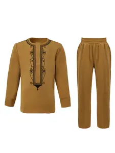 Nigerian Prince Set, Traditional Embroidery Suit, African Style, Boy's Elegant Traditional Dress, Boys' Clothing, Combination Set