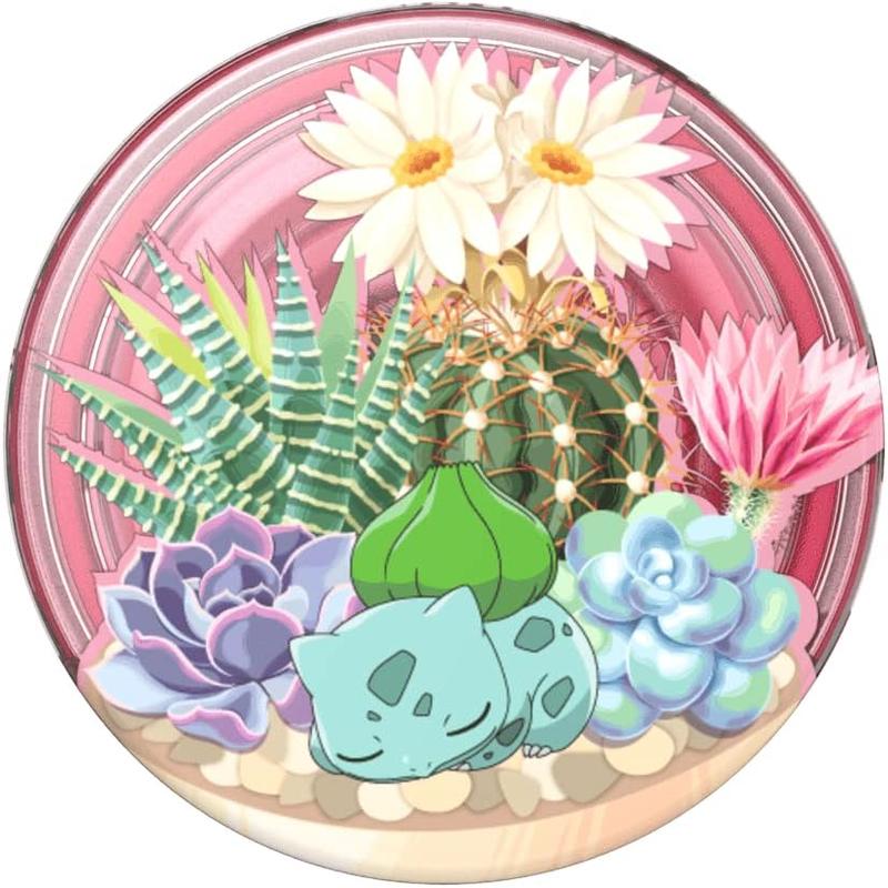 Pop Sockets Phone Grip with Expanding Kickstand - Bulbasaur Terrarium for Smartphones and Cellphones