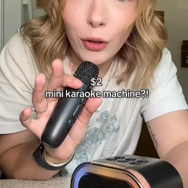 Mini Karaoke Microphone - Bluetooth Party Speaker with Echo Effect