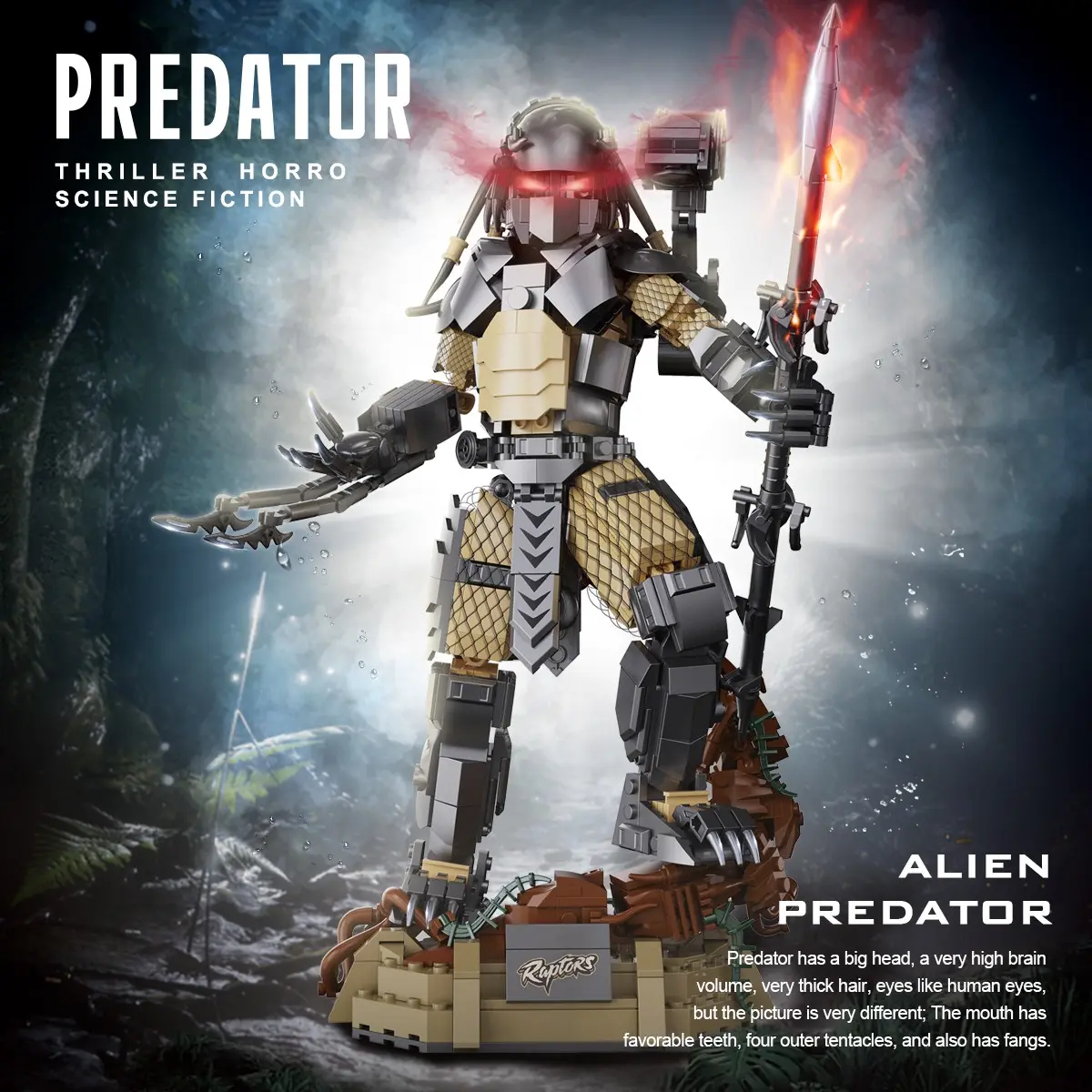 978pcs Alien Robot Building Blocks Toy, Suitable for Ages 8+, Educational STEM Creativity Bricks Gift Choice, Birthday Present Option, Fun, Building Blocks Figure, Creative Building Set