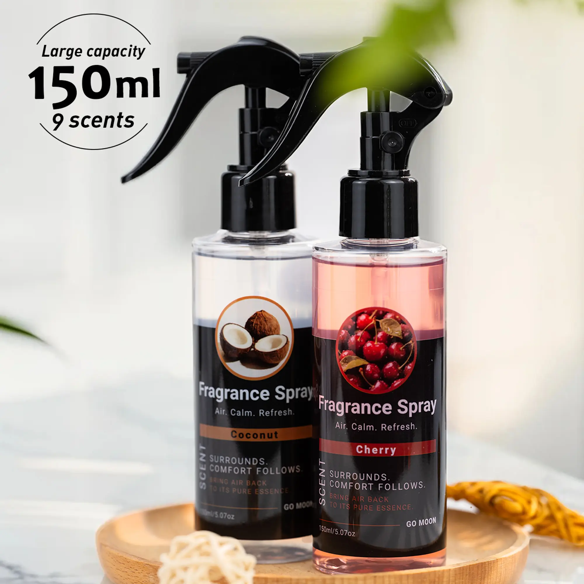 Fragrance spray, Aroma spray, Scented home fragrance, Room Fragrance, 9 scents to choose from, home/car air freshener, lasting fragrance, quickly removing odor, keeping the air fresh, creating a romantic atmosphere, suitable for home, car, office