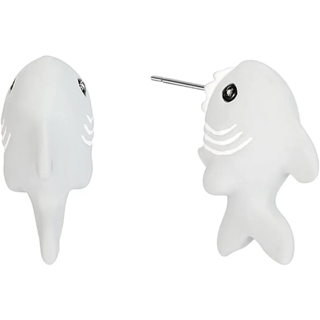 Adorable Animal Bite Earrings: Fun 3D Clay Ear Studs for Women